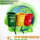 Tong Sampah Pilah Oval 50 Liter