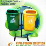 Tempat Sampah Pilah 2 in 1 Kap 50 Liter