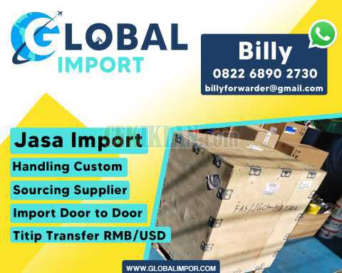 Jasa Import Mesin | globalimpor.com | 082268902730