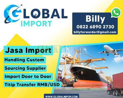 Jasa Import By Air & By Sea | globalimpor.com | 082268902730