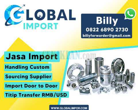 Jasa import mesin sparepart dari malaysia | globalimpor.com | 082268902730