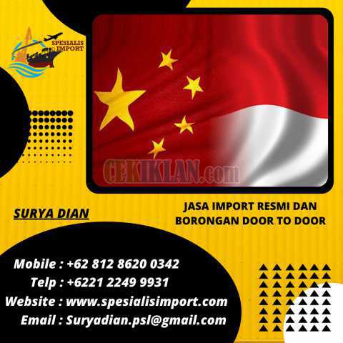 Jasa Import Dari China - Indoneisa | Spesialis Import | 081286200342