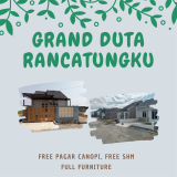 free pagar canopy, biaya shm, furniture, grand duta rancatungku bandung