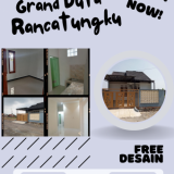 Lokasi mudah dijangkau, bebas banjir, full furnish, Grand Duta Rancatun
