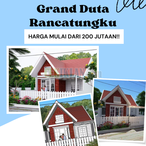 Lokasi strategis bebas banjir, free furniture, Grand Duta Rancatungku