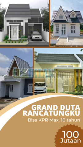 Rumah KPR, desain minimalis nuansa klasik, Grand Duta Rancatungku