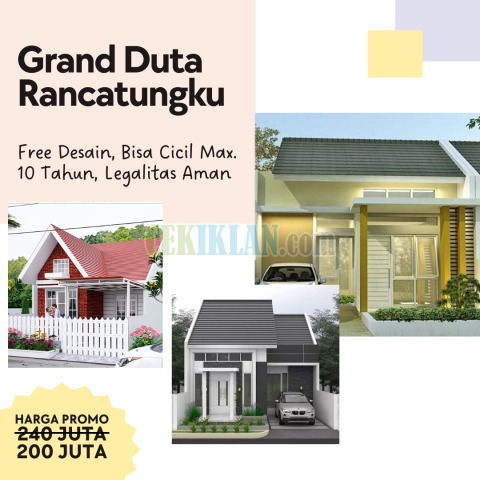 Perumahan Grand Duta Rancatungku strategis dan free desain