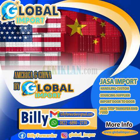 JASA IMPORT AMERIKA & CHINA DARI GLOBAL IMPORT | 0822 6890 2730