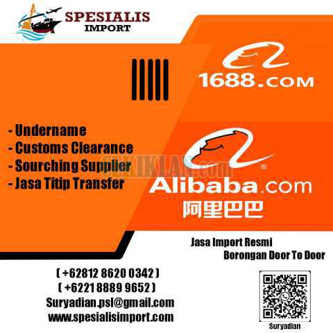 Jasa Titip Beli Barang Alibaba/1688 | Spesialisimport.com | 081286200342