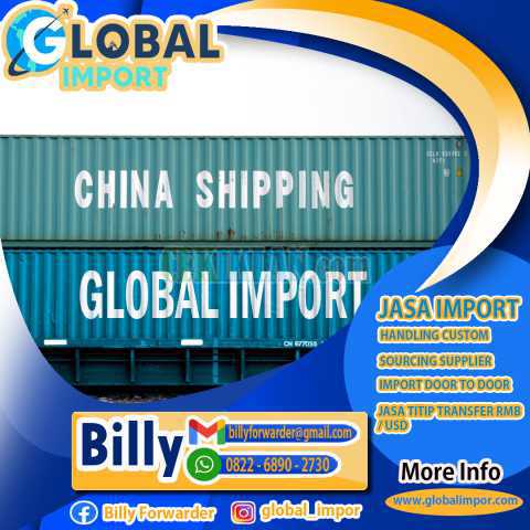 JASA SHIPPING FROM CHINA | GLOBALIMPOR.COM | 0822-6890-2730